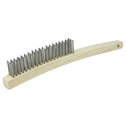 Weiler® 44054 Hand Wire Scratch Brush, 7/8 in W Block, 14 in Overall Length, 1-3/16 in Trim Length