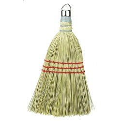 Weiler® 44266 Whisk Broom, 100% Corn Bristle, 10 in Trim Length, 12-1/2 in Overall Length