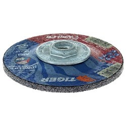 Weiler® Tiger® AO 57120 Grinding Wheel, 4-1/2 in Wheel Dia, 1/4 in Wheel Thickness, 5/8-11 UNC Center Hole, 24 Grit, Aluminum Oxide Abrasive