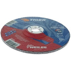 Weiler® Weiler® 57125 Surface Grinding Wheel, 7 in Wheel Dia, 1/4 in Wheel Thickness, 7/8 in Center Hole, 24 Grit, R Grade, Aluminum Oxide Abrasive