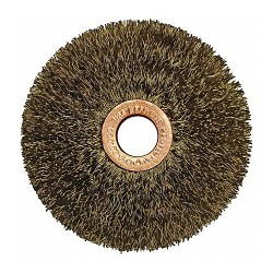 Weiler® Weiler® 93831 Wire Wheel Brush, 3 in Brush Dia, 5/8 in Face Width, 1/2 in Arbor Hole Size