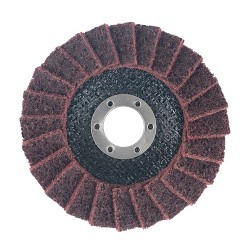 Weldcote Metals 10153 Flap Disc, 4-1/2 in Disc Dia, 7/8 in Center Hole, 120 Grit, Medium Grade, Aluminum Oxide Abrasive, Type 29 Disc