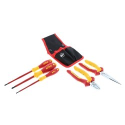 Wiha® Wiha® 32872 Plier and Screwdriver Set, 5 Piece, No ESD-Safe, Yes Insulated, No Magnetized Tip