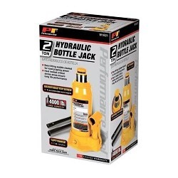 Wilmar Performance Tool™ 326810 Bottle Jack, 2 ton Lifting, 7-1/8 in Minimum Lifting Height, 13-1/2 in Maximum Lifting Height