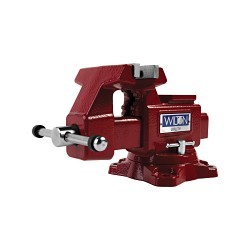 Wilton® 28818 Utility Bench Vise, Serrated Jaw, 4 in Jaw Opening, 4-1/2 in W Hardened Steel Jaw, 2-3/4 in D Throat