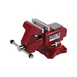Wilton® 28818 Utility Bench Vise, Serrated Jaw, 4 in Jaw Opening, 4-1/2 in W Hardened Steel Jaw, 2-3/4 in D Throat