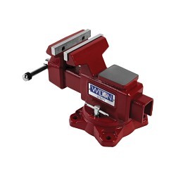 Wilton® 28818 Utility Bench Vise, Serrated Jaw, 4 in Jaw Opening, 4-1/2 in W Hardened Steel Jaw, 2-3/4 in D Throat