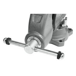 Wilton® 28826 Round Channel Combination Pipe and Bench Vise With Swivel Base, 7 in Jaw Opening, 1/4 to 3-1/2 in Pipe, Cast Iron