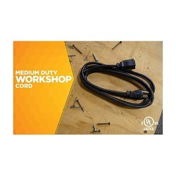 Woods® 260 Extension Cord, 13 A, 125 V, 1, 625 W, 8 ft Cord, 3 Conductors