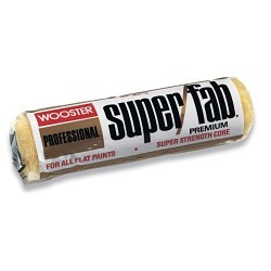 Wooster® Super/Fab® 00R2410090 Paint Roller Cover, 3/4 in Nap, 9 in Length, Knit Fabric Cover/2 Ply Polypropylene Core, Rough Surface