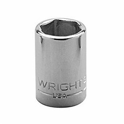Wright Tool 30-17MM Shape II Standard Length Socket, 3/8 in Square Drive, 17 mm, 6 Points