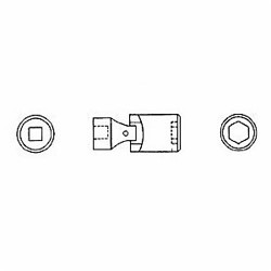 Wright Tool 3210 Shape III Socket Driver Bit, 3/8 in Square Drive, 5/16 in, 1-1/4 in L Bit, ASME B107.110