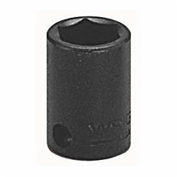 Wright Tool 3822 Shape II Standard Length Socket, 3/8 in Square Drive, 11/16 in, 6 Points