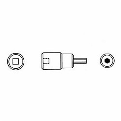 Wright Tool 42-17MM Shape II Socket Driver Bit, 1/2 in Square Drive, 17 mm, 38.1 mm L Bit, ASME B107.110