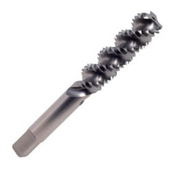YG-1 T7295703 Spiral Flute Tap, Right Hand Cutting, 3/4-10 in, H3, Modified Bottom Chamfer, Right Hand, 4 Flutes, Bright, High Speed Steel