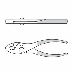 Channellock® 526 Slip Joint Plier, 0.96 in L x 1.28 in W x 0.43 in THK Forged Alloy Steel Jaw, Serrated Jaw Surface, 6-1/2 in OAL, ASME B107.23M