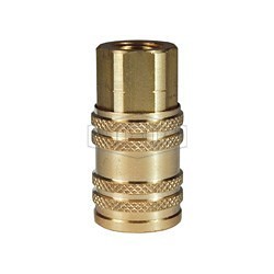 Dixon® 2MF2-B Pneumatic Coupler, ARO Manual, Coupler, 1/4 x 1/4-18 in Nominal, Plug x FNPT, Brass