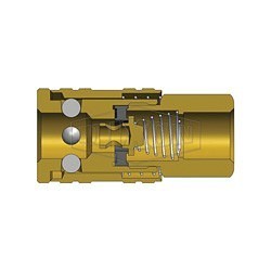 Dixon® 2MF2-B Pneumatic Coupler, ARO Manual, Coupler, 1/4 x 1/4-18 in Nominal, Plug x FNPT, Brass