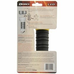 Dorcy® 41-2510 Hand Held Flashlight, 1 W, LED Bulb, Plastic Housing, 55 Lumens Lumens