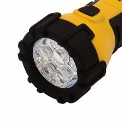 Dorcy® 41-2510 Hand Held Flashlight, 1 W, LED Bulb, Plastic Housing, 55 Lumens Lumens