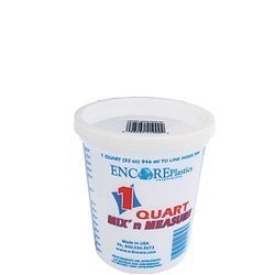 Encore Plastics LT41032 Paint Container, For Use With: Paints, Pastes And Adhesives, HDPE, White/Natural