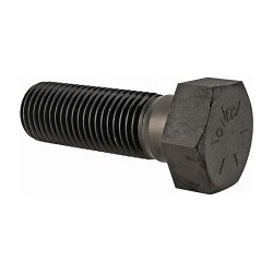 Partially Threaded Cap Screw, 7/8-9, 10 in L Under Head, 8 Grade, Alloy Steel, Plain