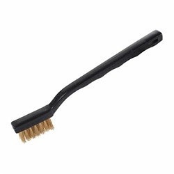 Hyde® 46605 Scratch Brush, 1-1/2 x 1 X 1/2 in Bristle Brush, 5/8 in Trim Length, Brass Trim