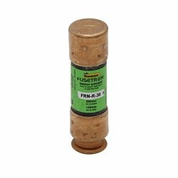 Bussmann Fusetron™ FRN-R-15 FRN-R Current Limiting Energy Efficient Time Delay Fuse, 15 A, 250 VAC/125 VDC, 200/20 kA Interrupt, Class: RK5, Cylindrical Body