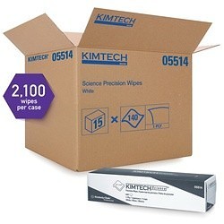 Kimtech* 05514 Industry Standard Precision Wiper, 14.7 in W, 140 Wipes Capacity, Tissue, White