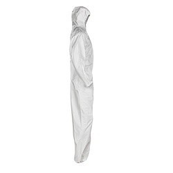 KleenGuard™ 46114 A30 Breathable Disposable Coverall, XL, White, SMS Fabric, 29-3/4 in Chest, 41 in L Inseam