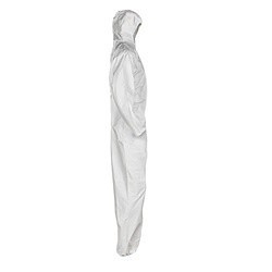 KleenGuard™ 46115 A30 Breathable Disposable Coverall, 2XL, White, SMS Fabric, 30 in Chest, 41 in L Inseam